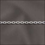 Base Metal Plated Diamond Cut Cable Chain (Silver Plated)
