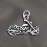STERLING SILVER CHARM - MOTORCYCLE