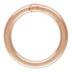 Rose Gold Filled Round Jump Ring - Closed .028"/.7mm/21GA - 6mm OD
