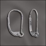 BASE METAL PLATED LEVER BACK - INTERCHANGEABLE LOOP (SILVER PLATED)