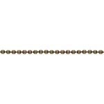 Base Metal Plated 1.2mm Ball Chain (Antique Brass)