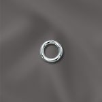 STERLING SILVER 21 GA .028"/4MM OD JUMP RING  ROUND - OPEN
