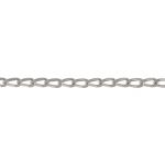 Sterling Silver Filed Curb Chain - 2x1mm OD