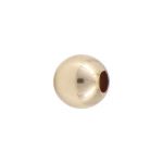 Gold Filled 3mm Smooth Round Seamless Bead w/ 1.2mm Hole