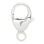 Sterling Silver 13mm Lobster Claw with Solid Ring
