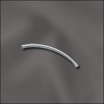 (D) Silver Filled Round Curved Tube 2X30mm