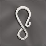 BASE METAL PLATED "S" HOOK (SILVER PLATED)