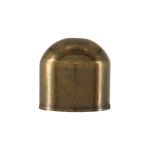 Antique Brass Plated End Cap with 2mm Hole - 8mm