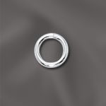 STERLING SILVER 19 GA .036"/5.5MM OD JUMP RING ROUND - OPEN