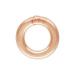 Rose Gold Filled Round Jump Ring - Closed .025"/.64mm/22GA - 3mm OD