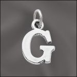 STERLING SILVER CHARM - SMALL G