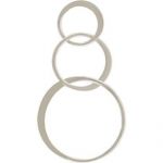 Sterling Silver Three Circle Links - 18mm, 12mm & 9mm