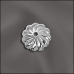 Base Metal Plated 7Mm Bead Cap (Silver Plated)