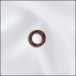 Antique Copper Round Open Jump Ring - 21 GA - .028"/4mm OD