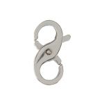 Sterling Silver Double Opening Infinity Figure 8 Lobster Clasp - 11.5X5