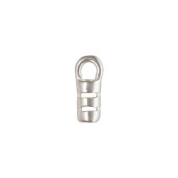 Sterling Silver Crimp Endcap with Ring