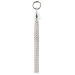 Sterling Silver Snake Chain Tassel with Open Jump Ring - 9 Strand - 1.5"/40mm