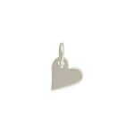 Sterling Silver Heart Charm - 7mm