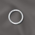 Sterling Silver Round Closed Jump Ring - .032"/8mm OD - 20 GA