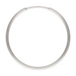 Sterling Silver Endless Hoop w/Hinged Wire - 1.25mm Tubing / 25mm OD