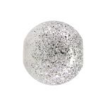 (D) Silver Filled 8mm Round Sparkle Bead  .080"/2mm Hole