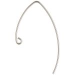 Sterling Silver Ear Wire - .030"/.76mm/21GA Wire - 36mm Long
