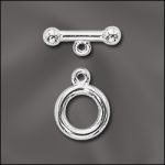 Base Metal Plated - 9mm Toggle (Silver Plated)