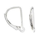 Sterling Silver Lever Back with Interchangeable Loop - 15mm