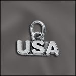 Sterling Silver Charm - "USA"