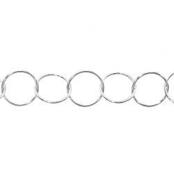 Sterling silver round square wire chain