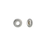 Sterling Silver 3MM Smooth Rondelle Bead w/ 1.2MM Hole