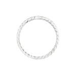 Sterling Silver Twisted Round Link 23mm Flat