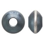 Sterling Silver 3.3x2mm Navajo Saucer Bead - 0.9mm Hole