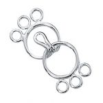 STERLING SILVER CLASP W/3 RINGS