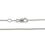 Sterling Silver Finished E-Coat Neck Chain - .5mm Round Box Chain - 18"