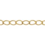 Gold Filled Filed Curb Chain - 4x3mm OD