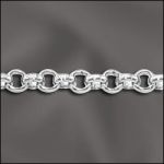 BASE METAL PLATED ROLO CHAIN (SILVER PLATED)