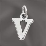 STERLING SILVER CHARM - SMALL V