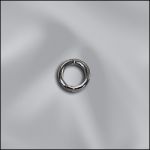 (D) Base Metal Plated 21 Gauge .028X4MM  OD Open Jump Ring Round (Gun Metal)
