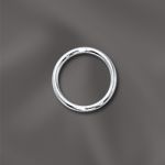 STERLING SILVER 21 GA .028"/8MM OD JUMP RING ROUND - OPEN