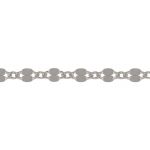 Sterling Silver Flat Hammered Link Chain