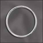 Sterling Silver Round Closed Jump Ring - .036"/16mm OD - 19 GA