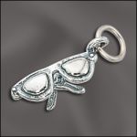 STERLING SILVER CHARM - GLASSES