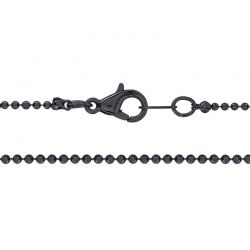 gun metal plated 18" ball chain 