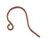 Genuine Copper Ear Wire - .028"/.7mm/21 GA Round Wire