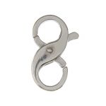 Sterling Silver Double Opening Infinity Figure 8 Lobster Clasp - 15x7.2mm