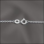 STERLING SILVER FINISHED CABLE CHAIN - 18"