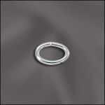 Base Metal Plated 20 G .032X4X6Mm Od Jump Ring  Oval - Open (Silver Plated)