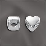 Sterling Silver Beads s999 Silver Heart Beads Sterling Silver Heart Beads Filigree Heart Spacer Beads 11mm