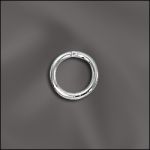 Base Metal Plated 19 G .036X6Mm Od Jump Ring Round - Open (Silver Plated)